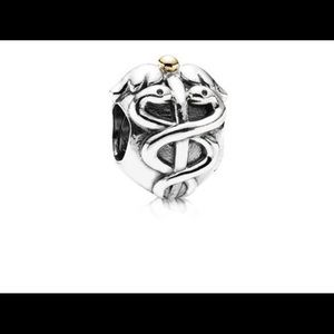 Authentic Pandora medicine symbol charm